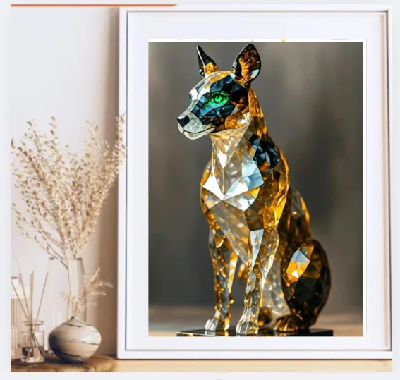 Crystal Animal Sculpture Wall Art product image (2)