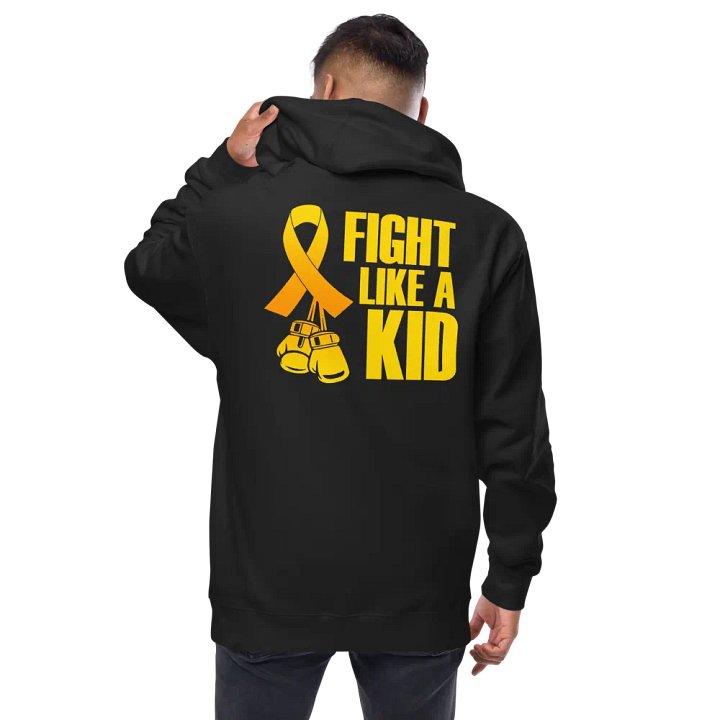 Fight Like A Kid Childhood cancer Awareness Zip up hoodie product image (1)
