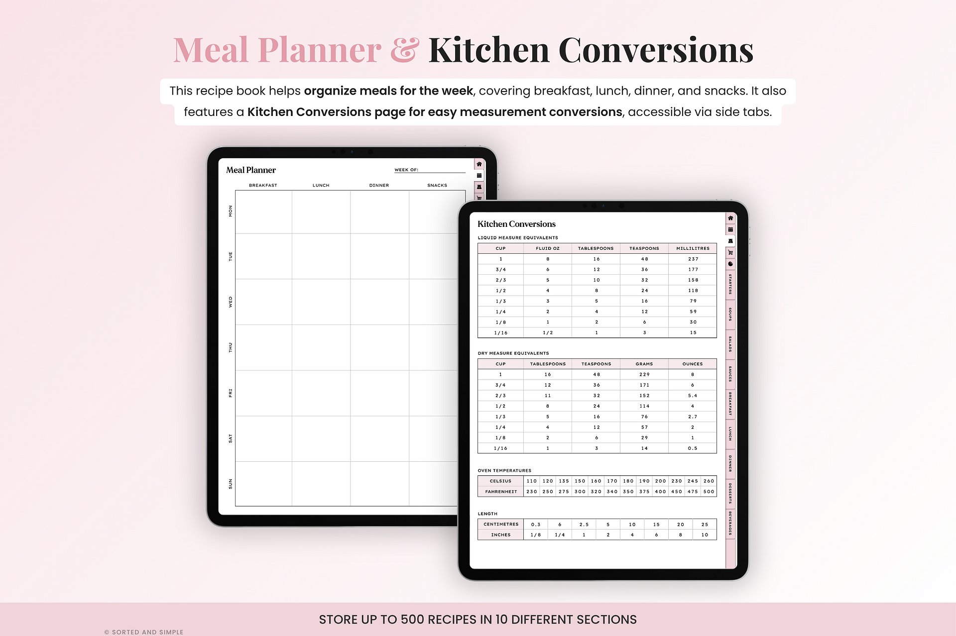 Digital Recipe Book - Pink product image (4)