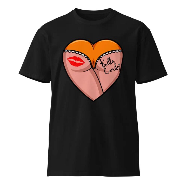 ORANGE HEART BUTT UNISEX TEE product image (1)