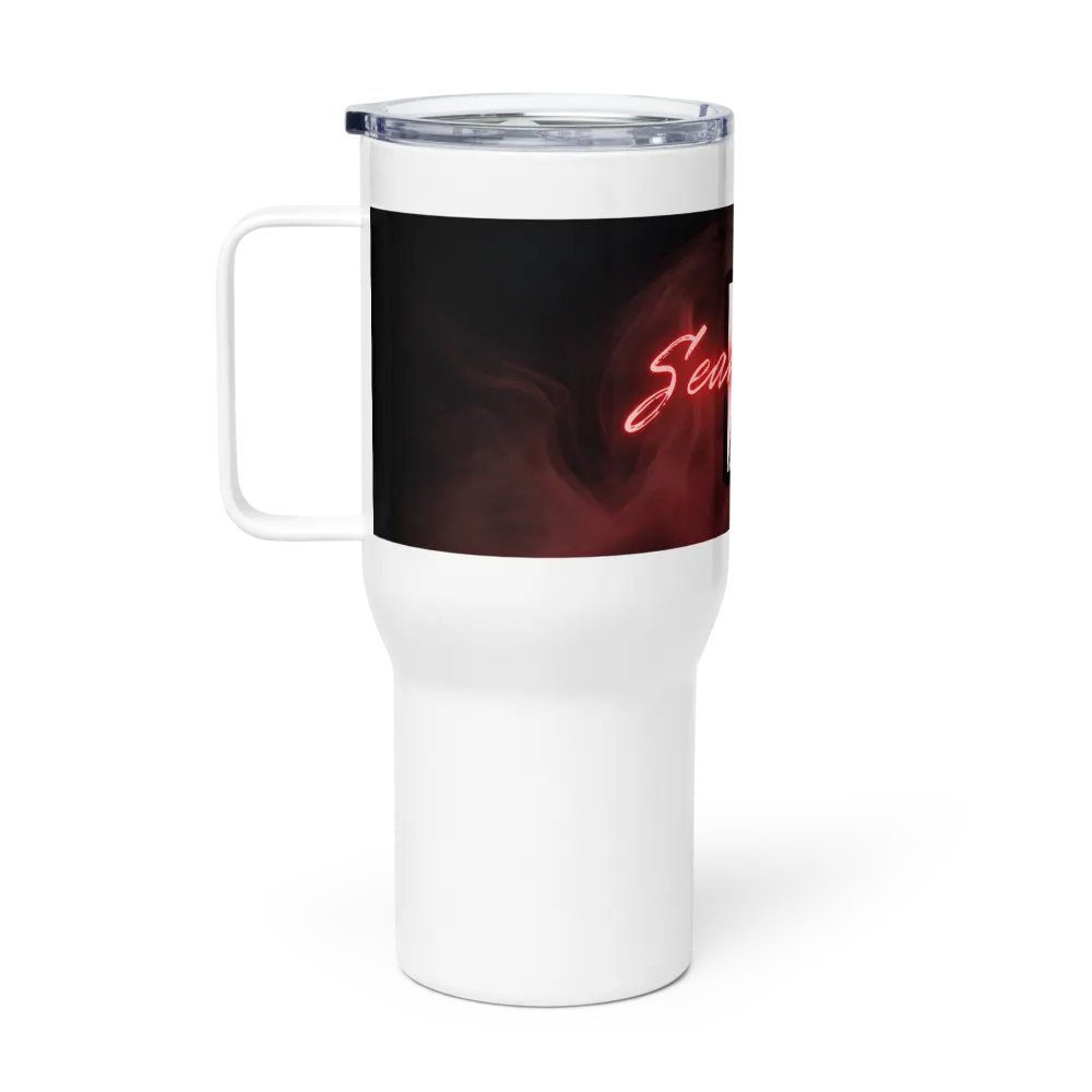 Travel Mug with Handle and Lid - 
