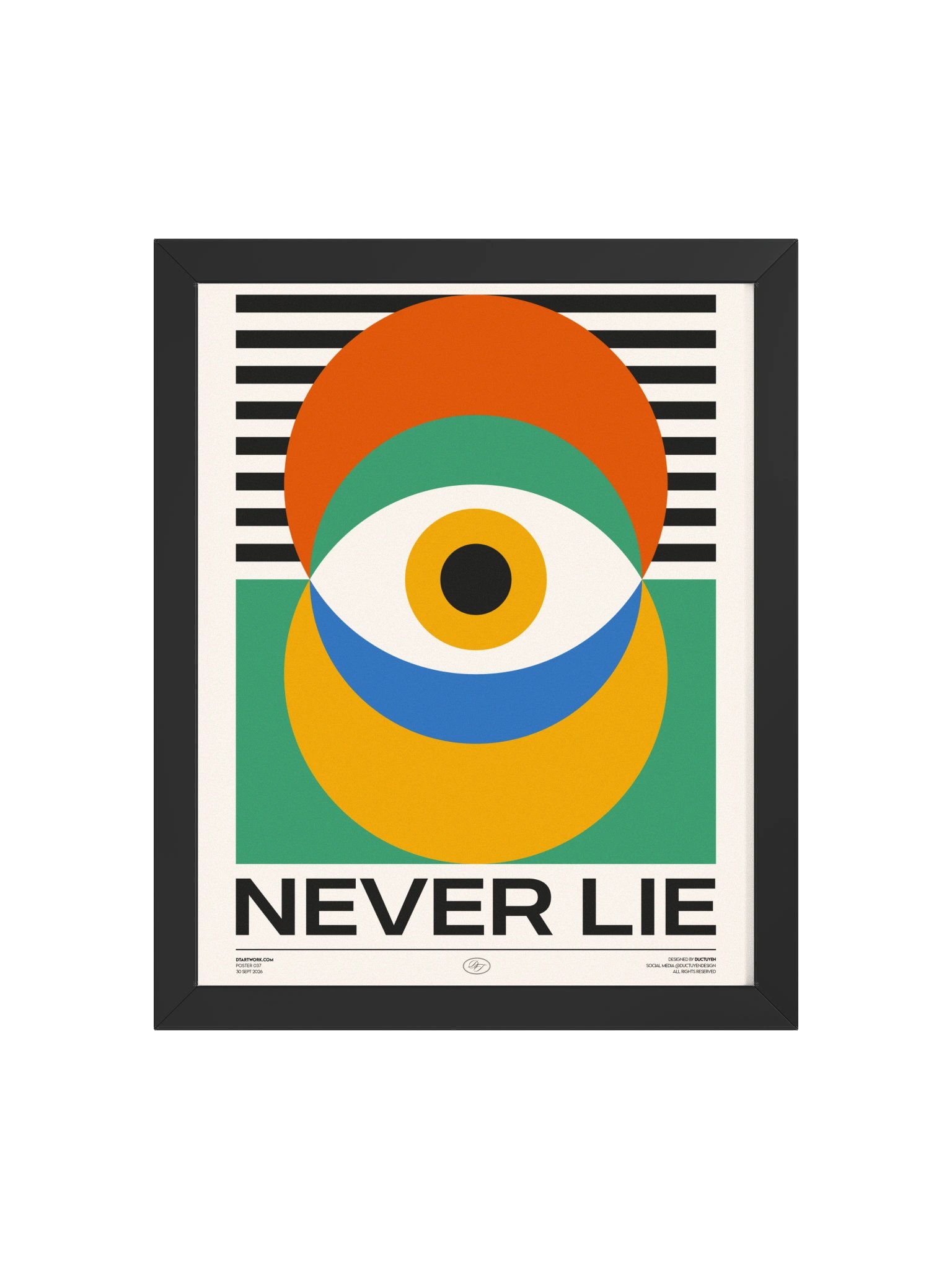 "Eyes Never Lie" Framed Poster product image (10)