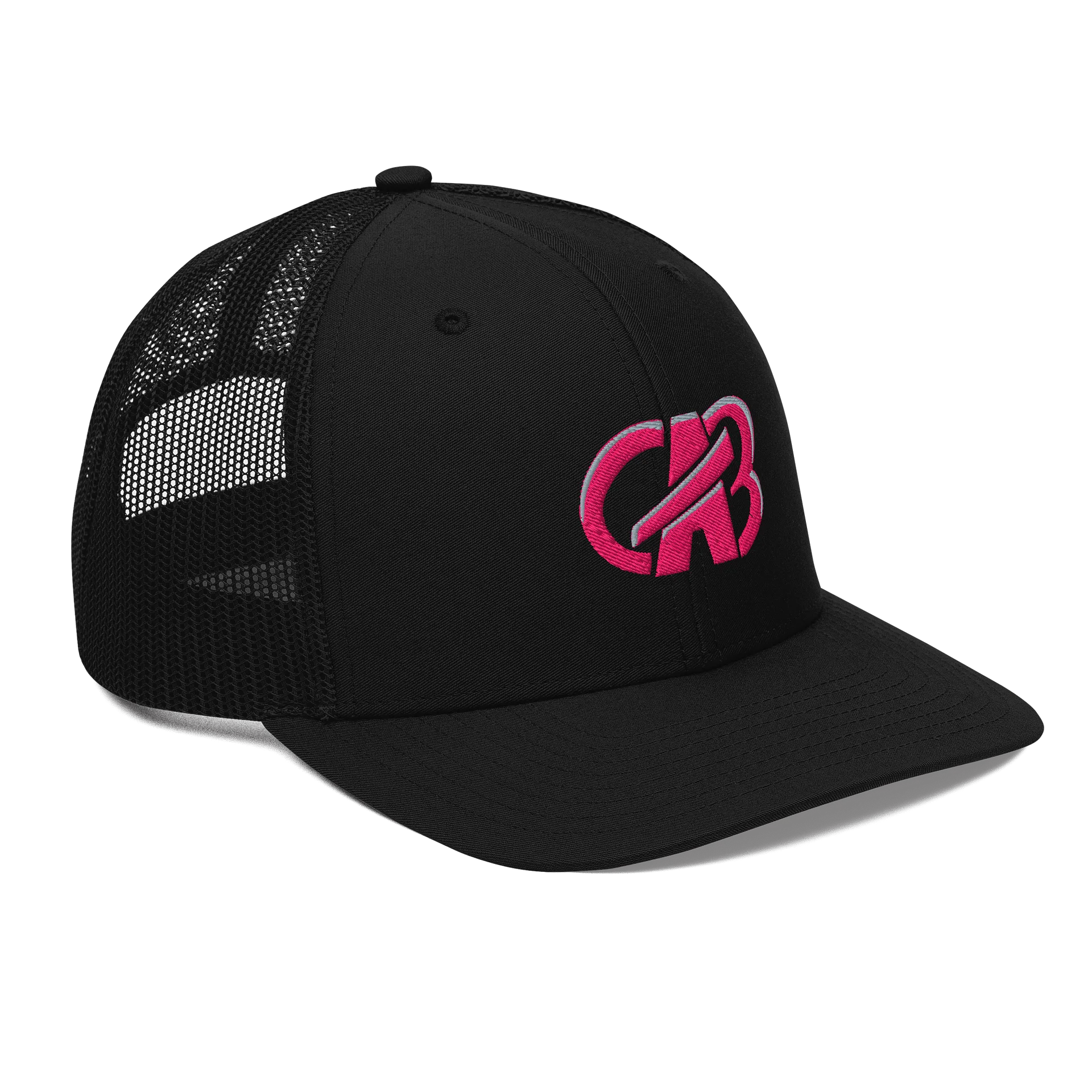Bold Pink Emblem Trucker Hat product image (5)