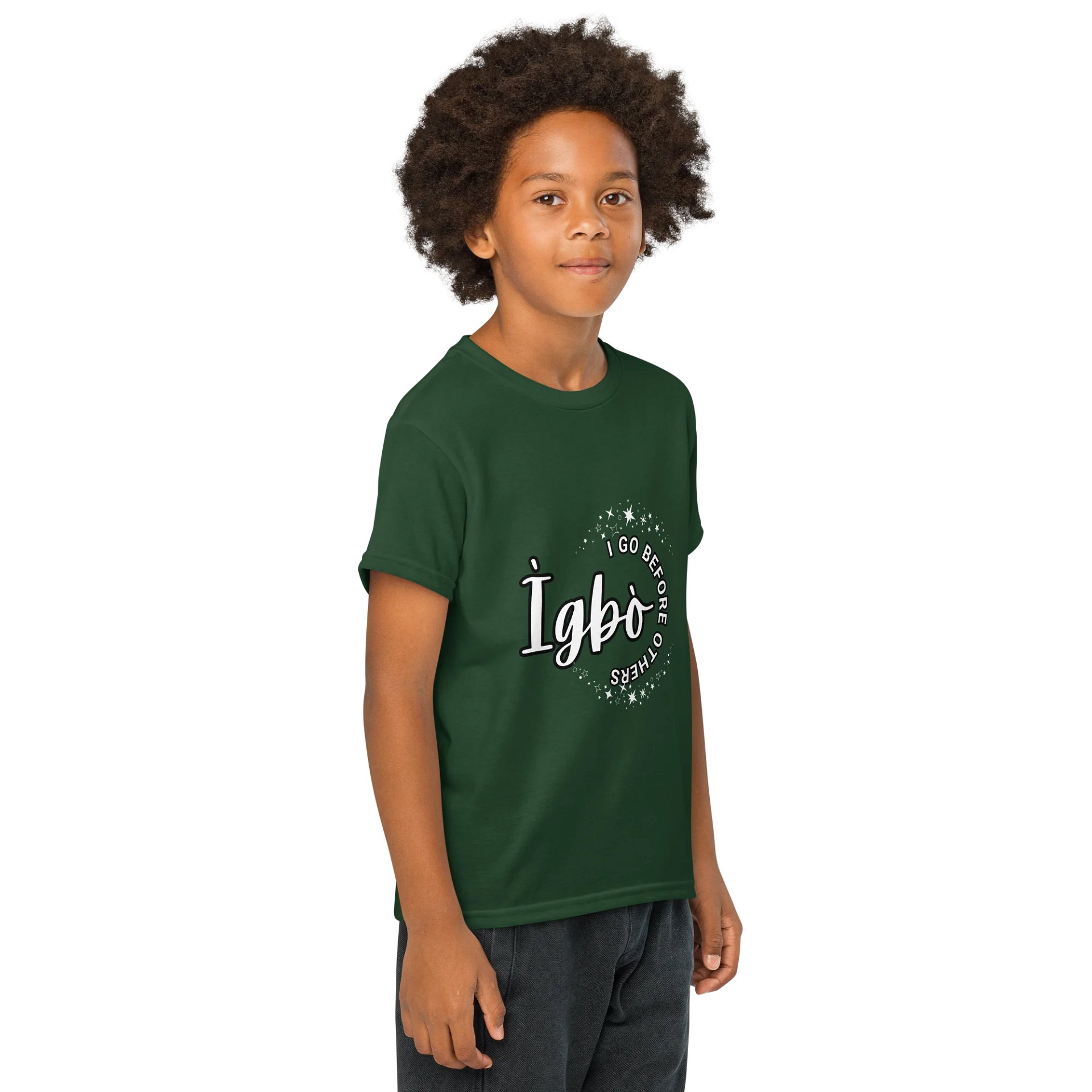I GO BEFORE OTHERS Youth Sports Dark Tees product image (10)
