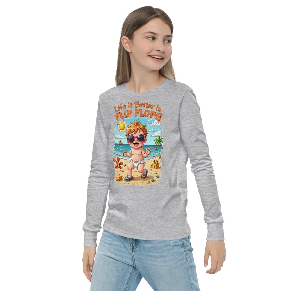 Life is Better in Flip Flops Long Sleeve Tee product image (22)