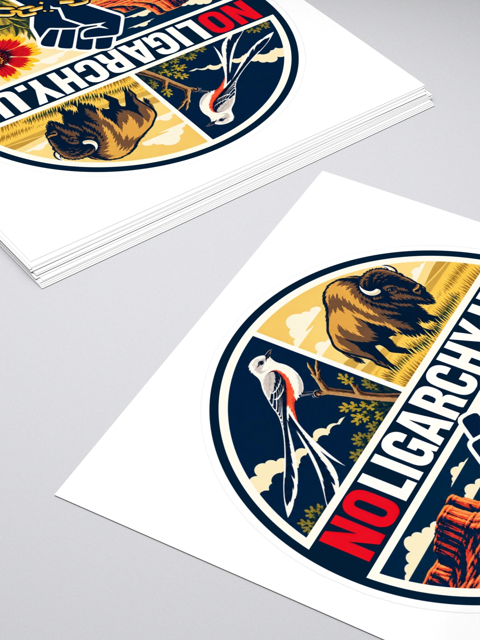 Oklahoma NOLIGARCHY.US sticker product image (4)