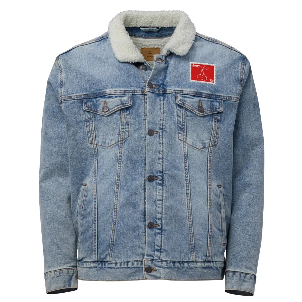 Cherry Sherpa Denim Jacket product image (2)
