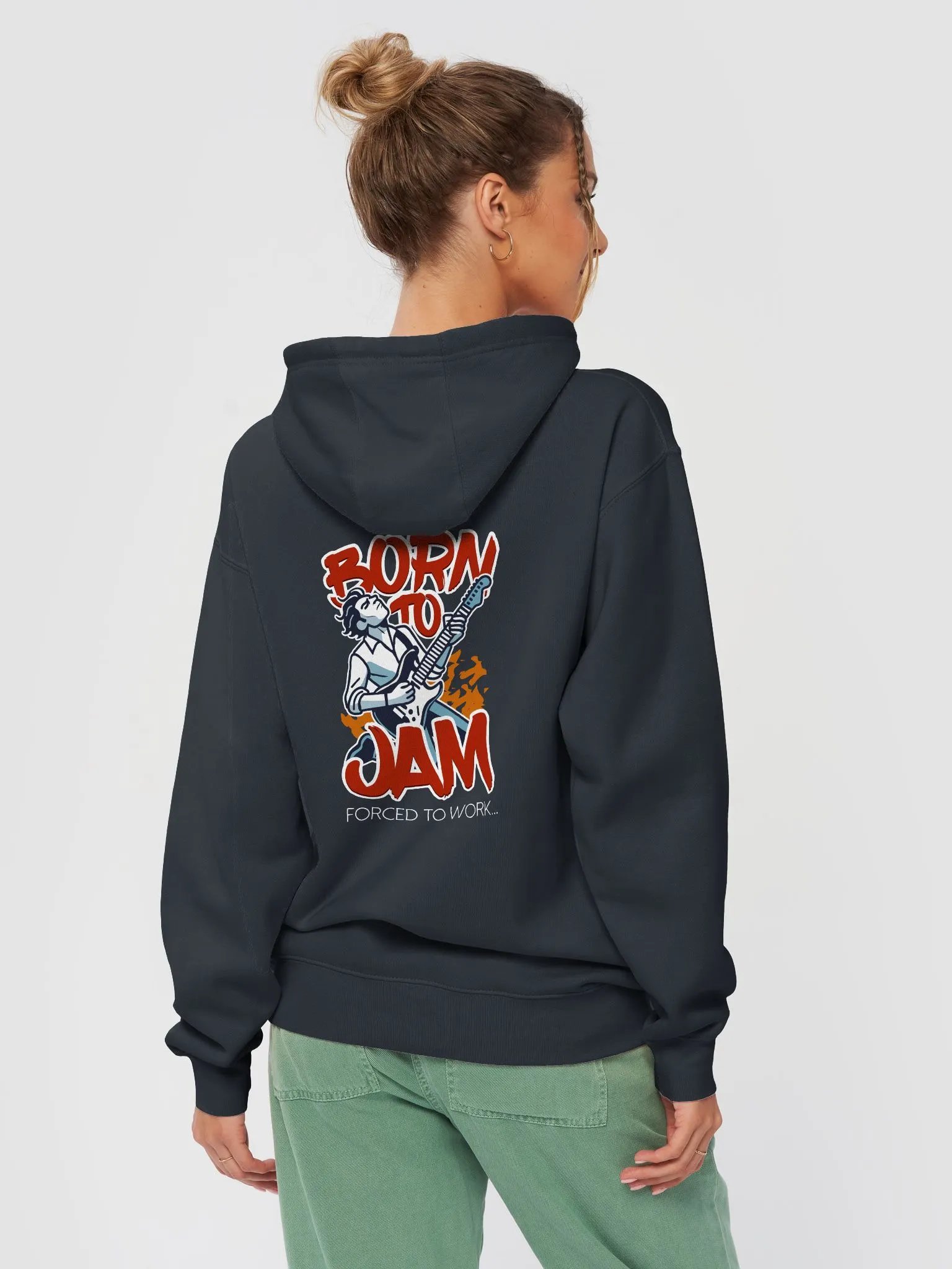 Born to Jam Hoodie – Epic Guitarist Design for Music Enthusiasts product image (2)