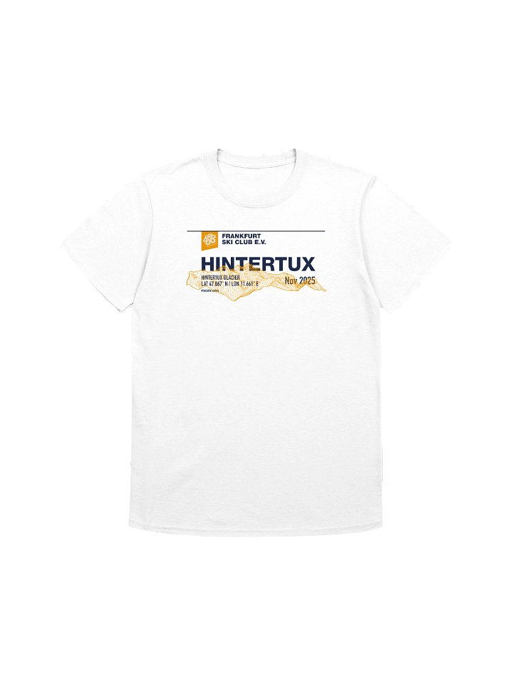 Hintertux Glacier Coordinates Resort white (front and back print) product image (1)