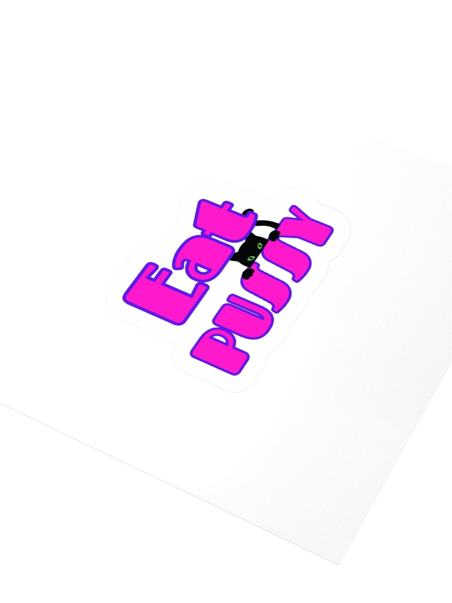 Eat P*ssy Version 2 Kisscut Sticker product image (3)