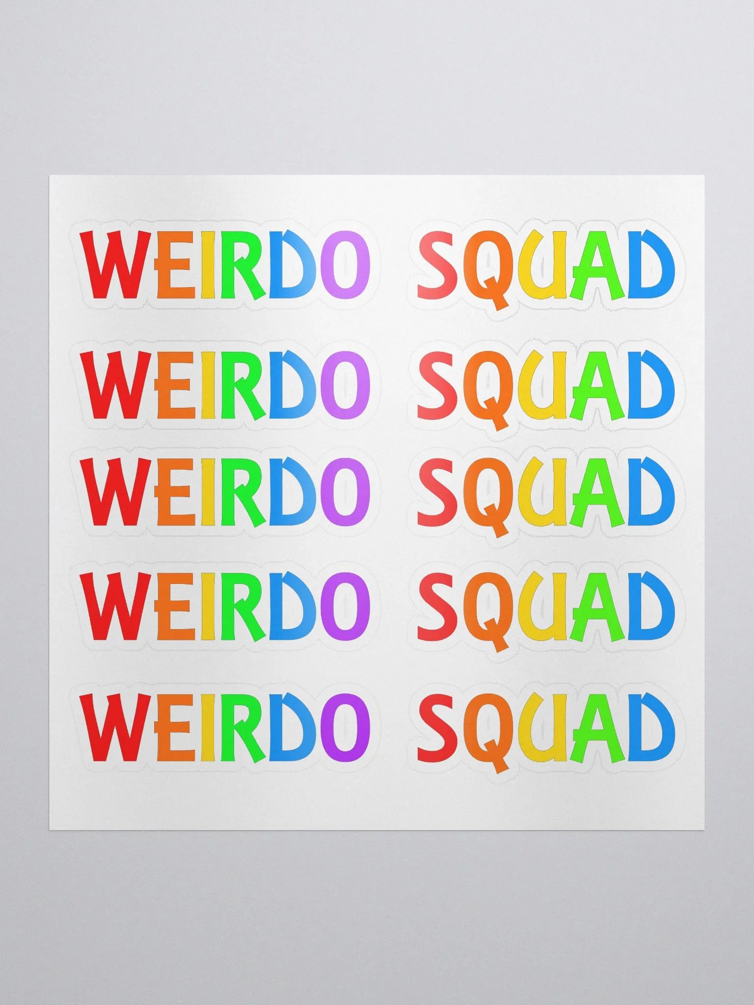 Weirdo Squad Rainbow - Kiss Cut Stickers product image (2)