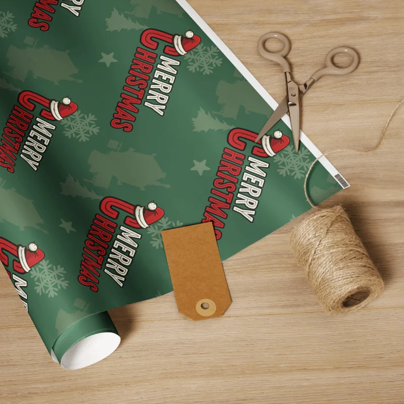 WoR Show Christmas Lettering Down Wrapping Paper product image (2)