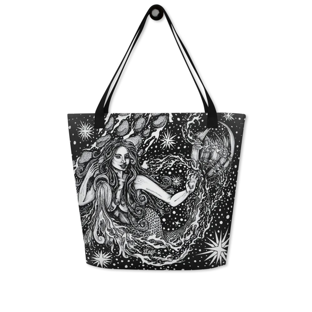 Aquarius Zodiac All Over Print Tote Bag product image (4)