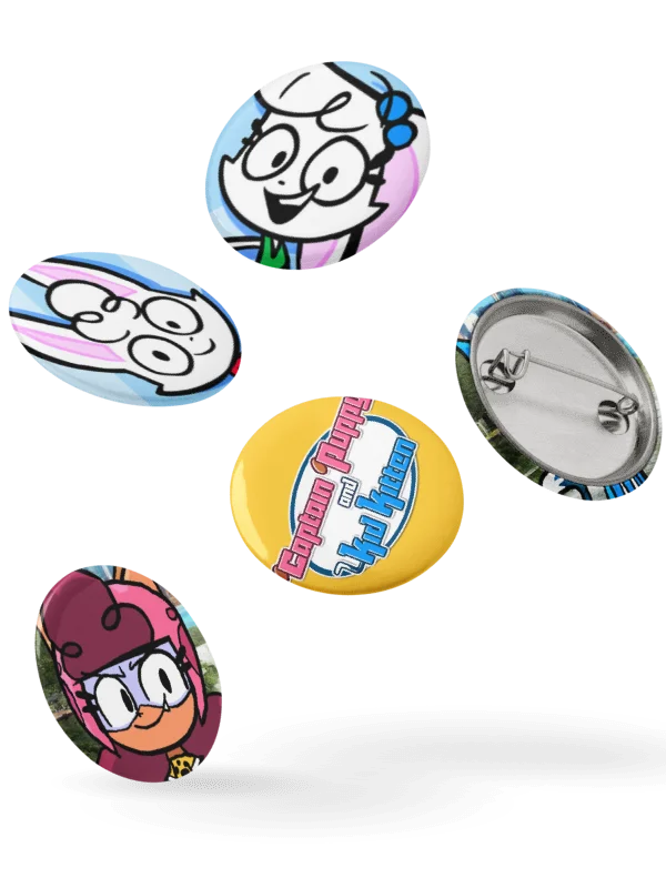 Captain Puppy and Kid Kitten + Belle and Bounce Pin Set product image (7)