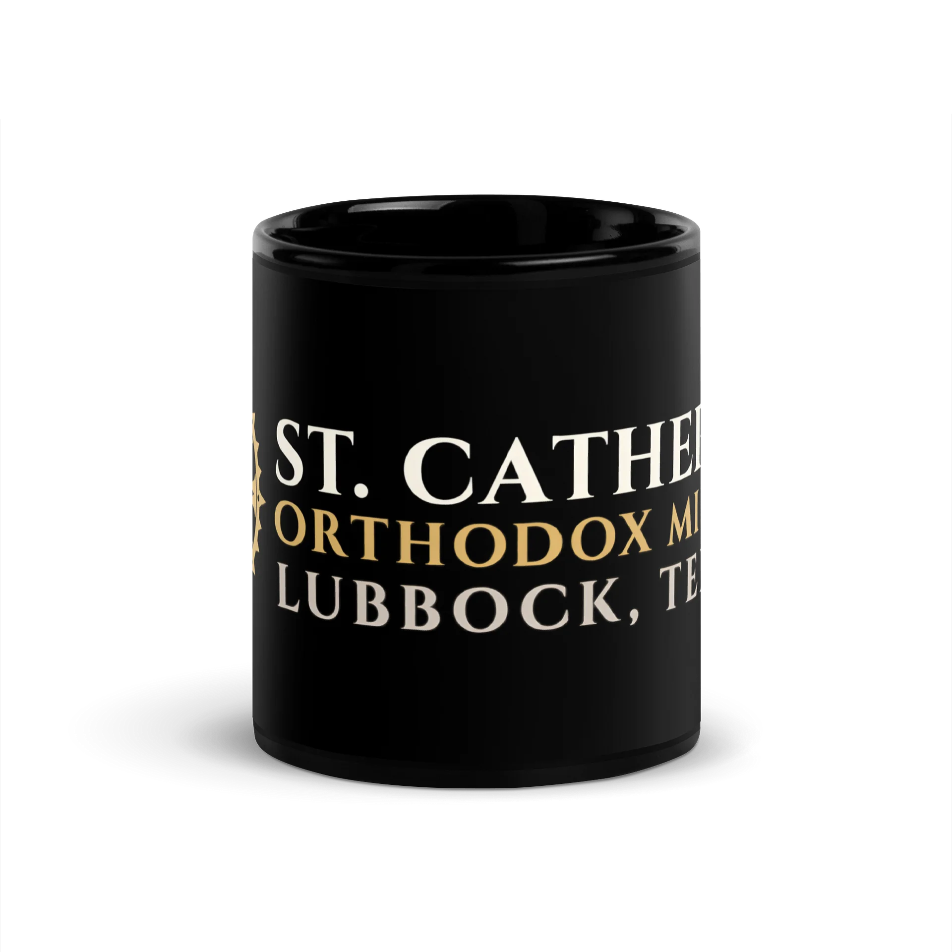 St. Catherine Orthodox Mission — Black Ceramic Mug product image (4)