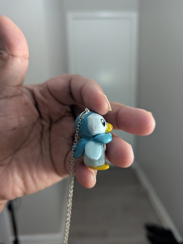 Handmade Pokemon Piplup Necklace product image (2)