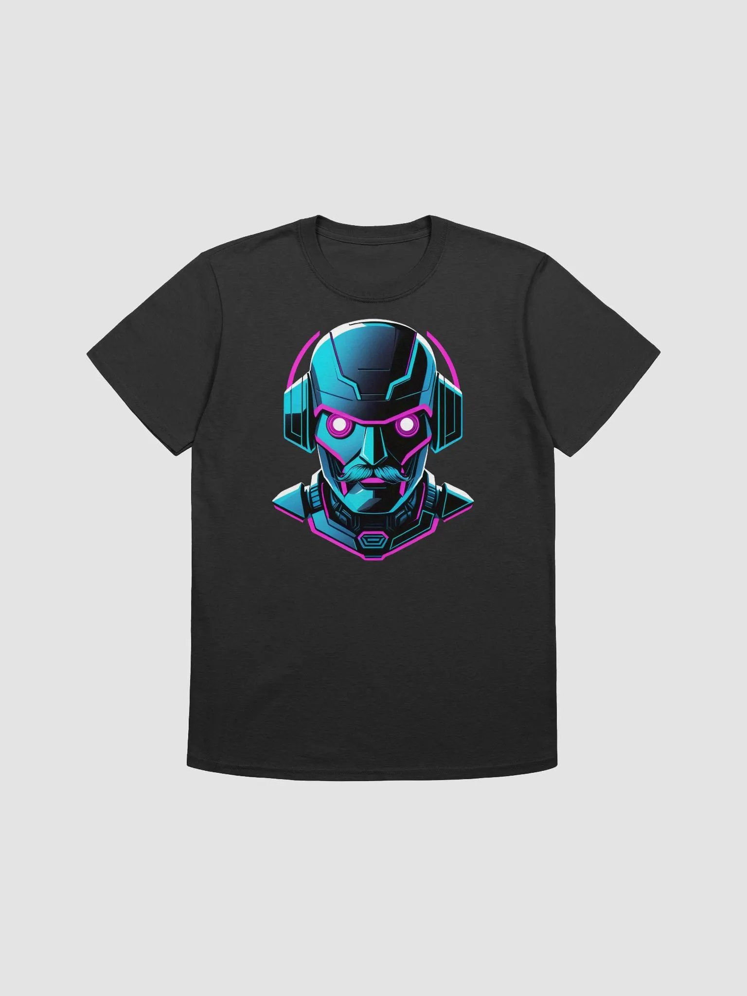Neon Cyberpunk Robot T-Shirt product image (1)