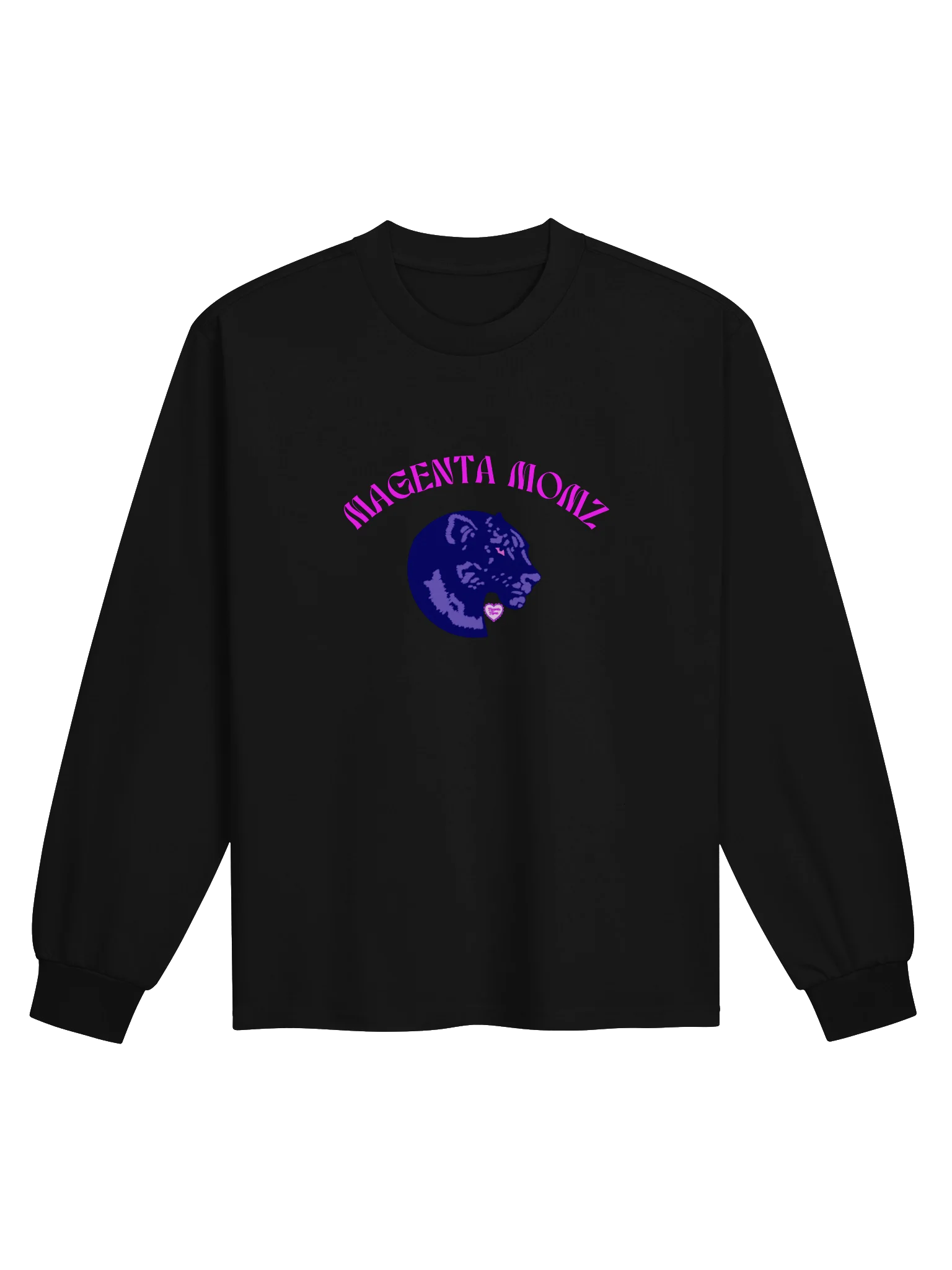 MAGENTA MOMZ PANTHER HEAD – UNISEX PREMIUM L/S SHIRT product image (4)