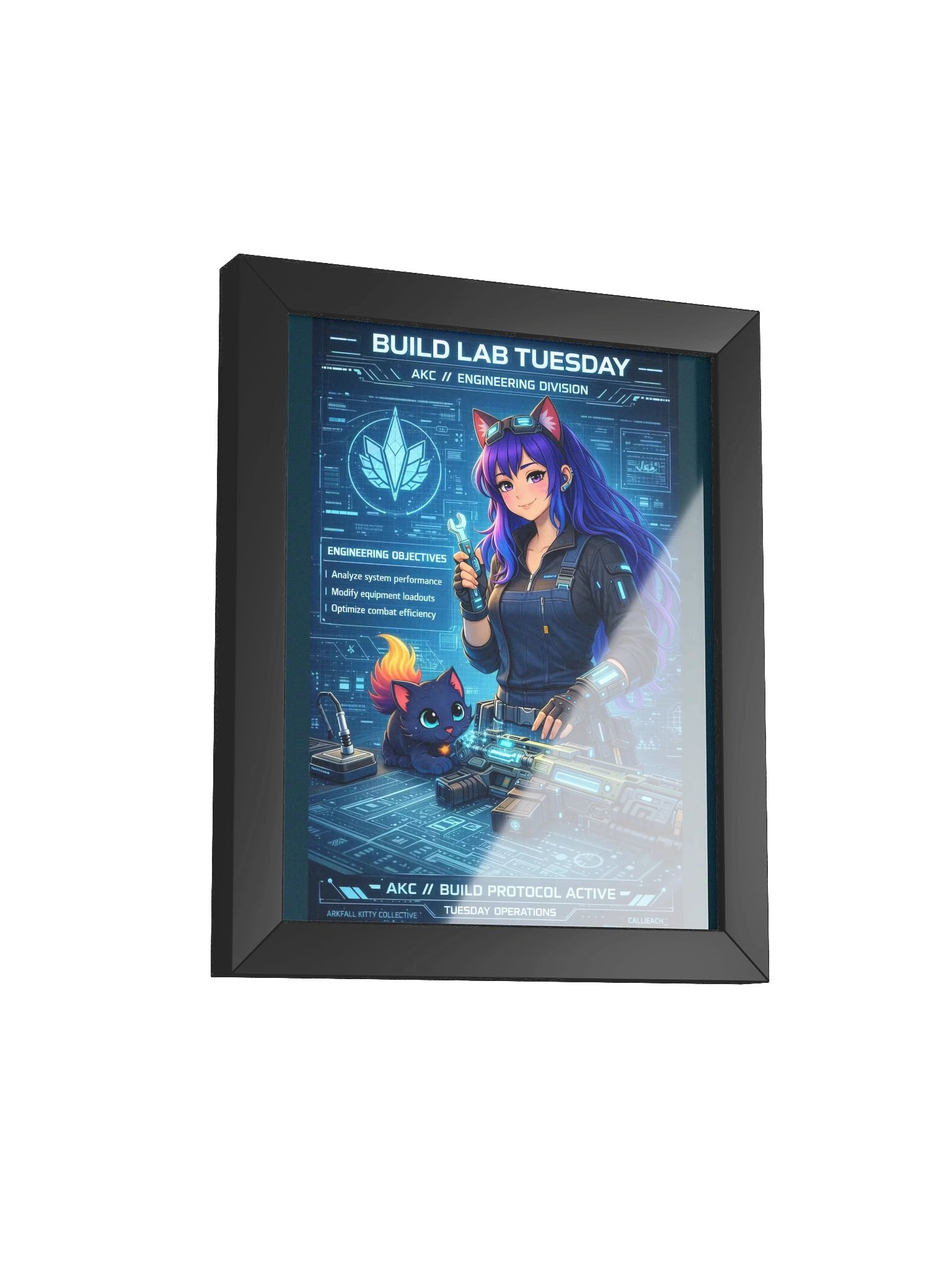 • AKC // Build Lab Tuesday Poster | AKC Themed Day Series | Arkfall Kitty Collective Wall Art product image (2)