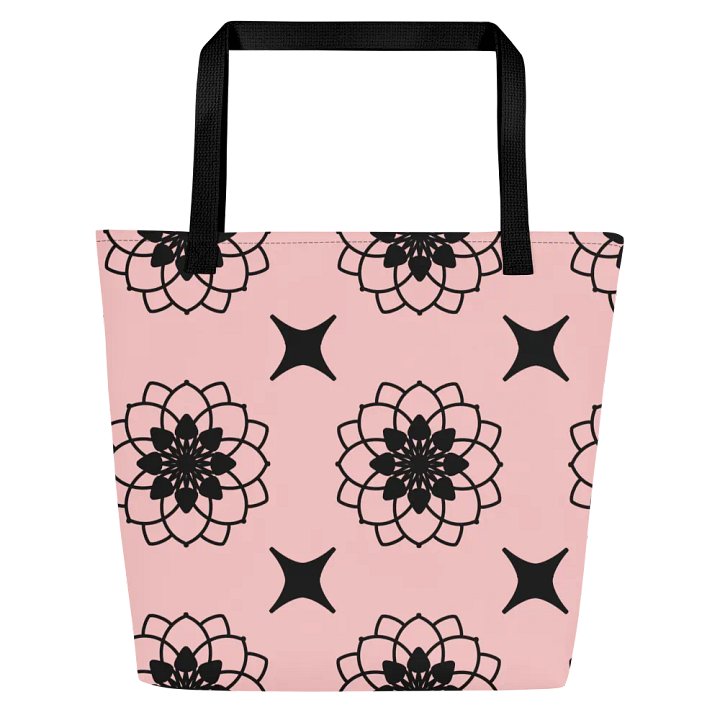 Gorgeous Blush and Black Pattern All Over Print Tote product image (2)