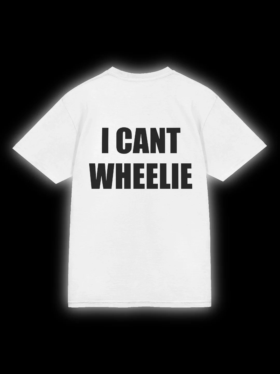 White "I CANT WHEELIE" Shirt product image (1)