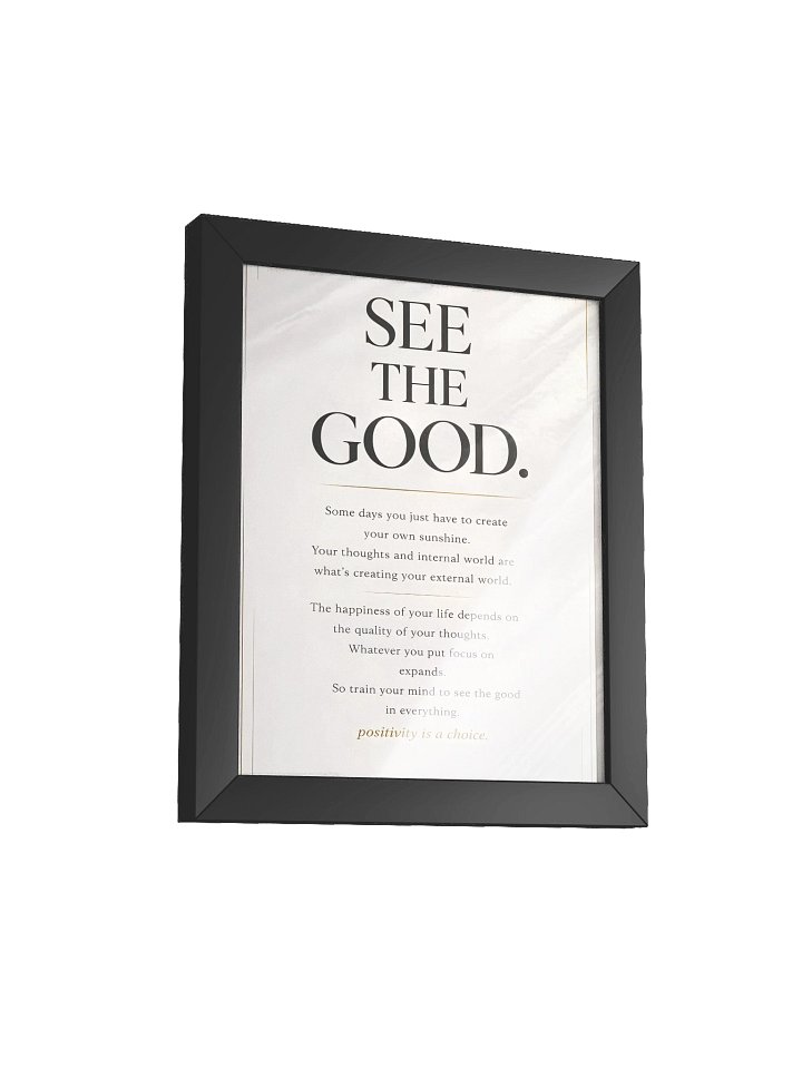 SEE THE GOOD – Modern Motivational Wall Art for Positive Mindset & Daily Inspiration product image (23)