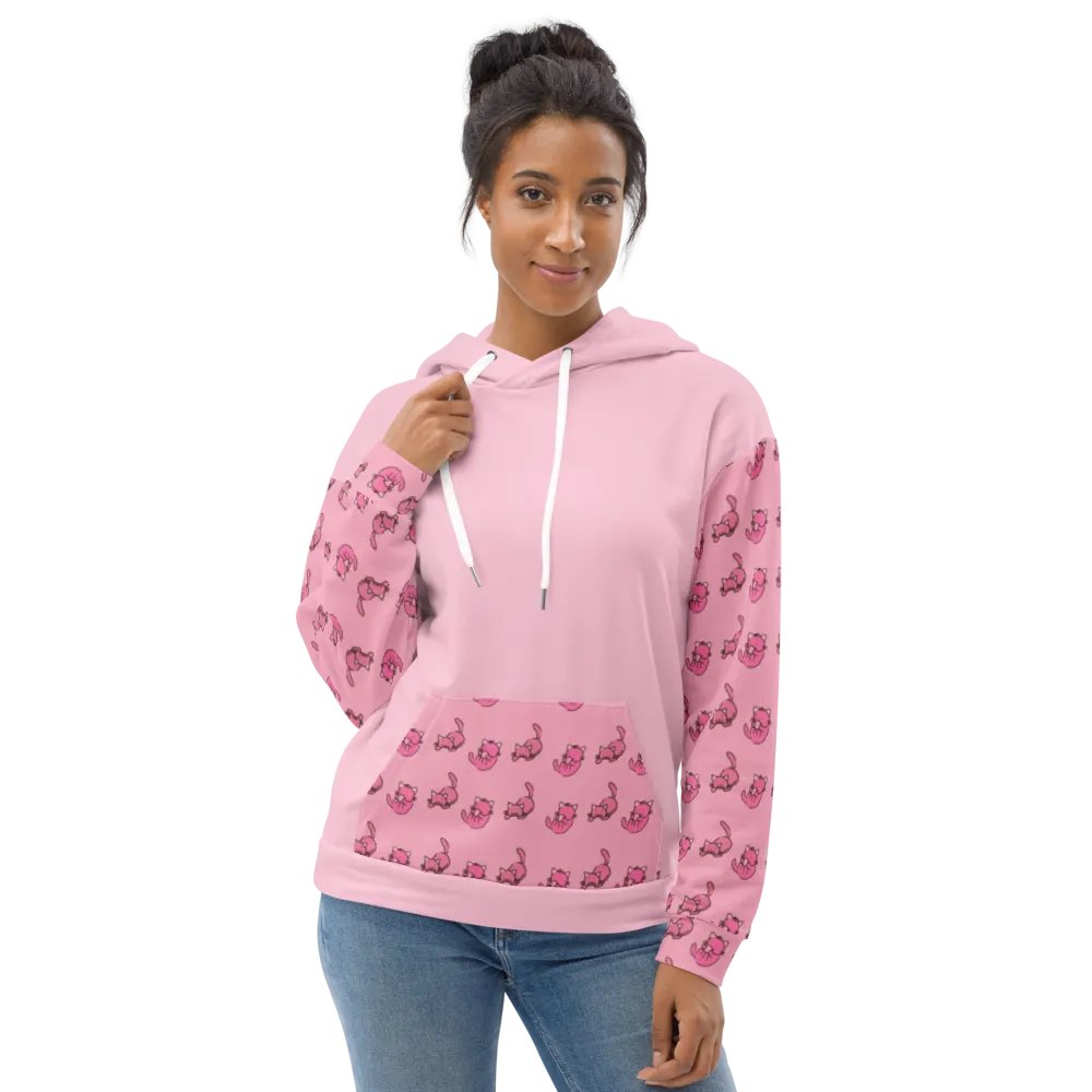 Pink Cat Paradise Hoodie product image (2)