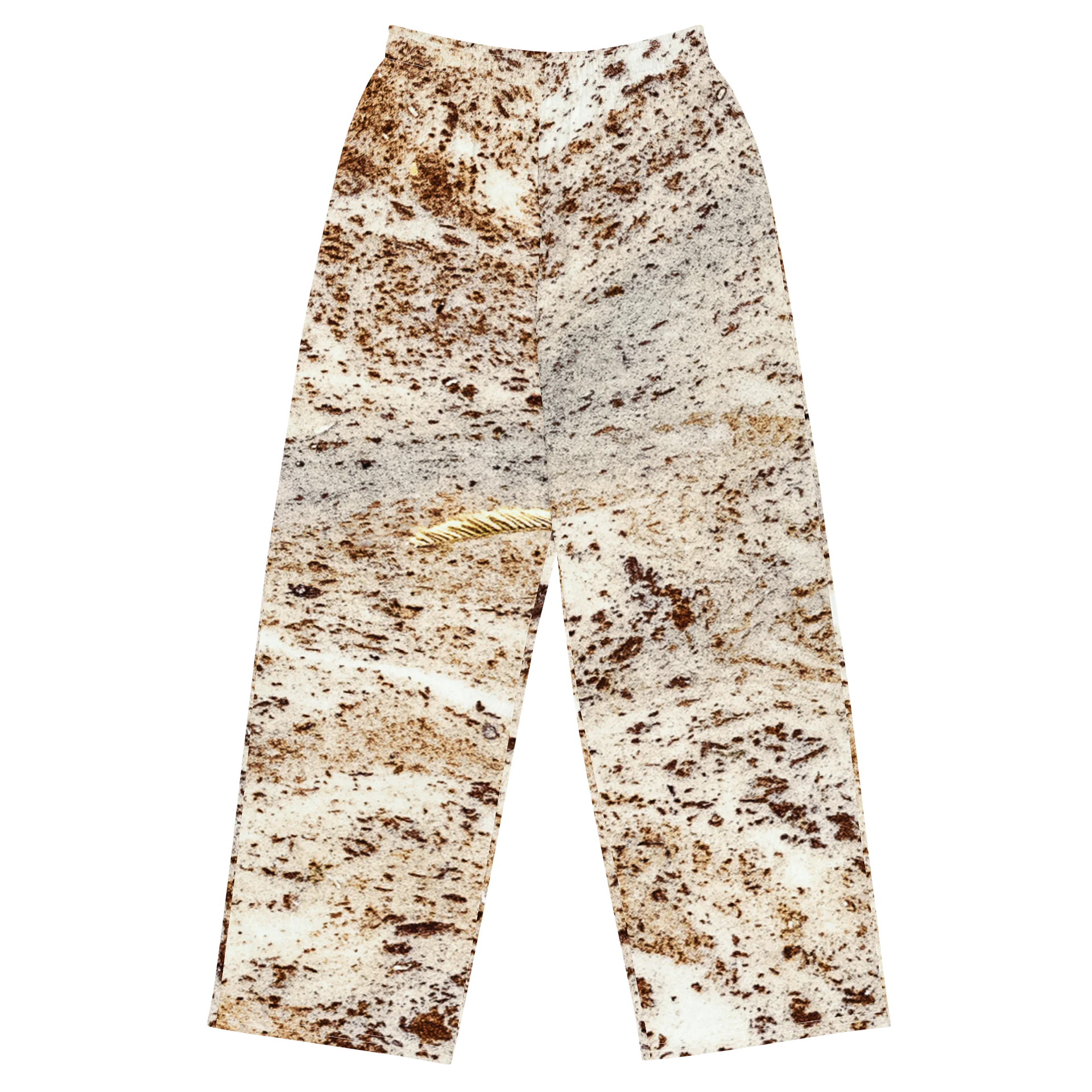 Espresso Swirl Unisex All-Over Print Fluid Mocha Wide-Leg Pants product image (1)