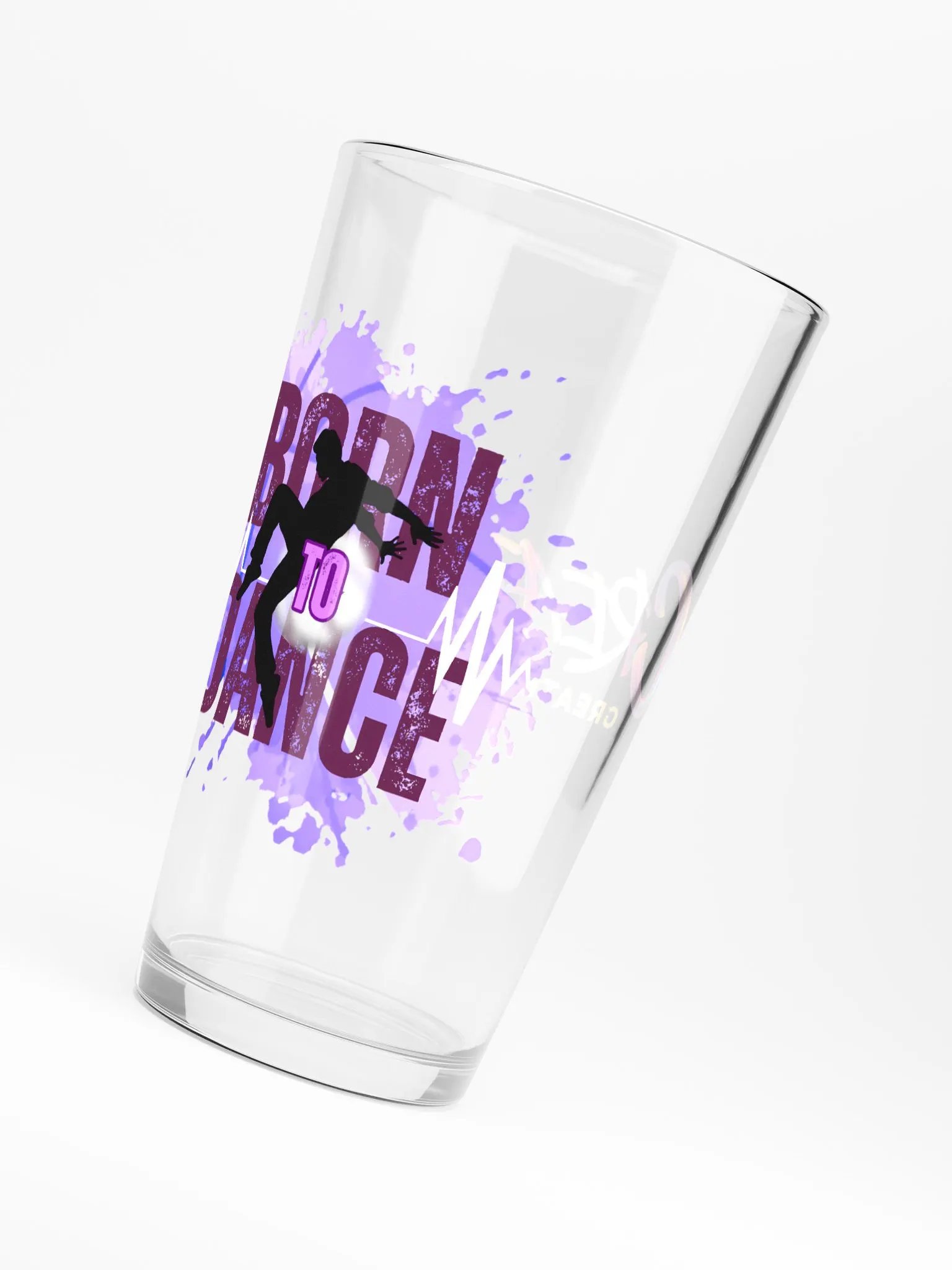 Create Greatness + Born to Dance Fusion His Silhouette Shaker Pint Glass product image (2)