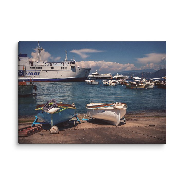 Harbor Light in Capri, Italy Canvas Print product image (2)