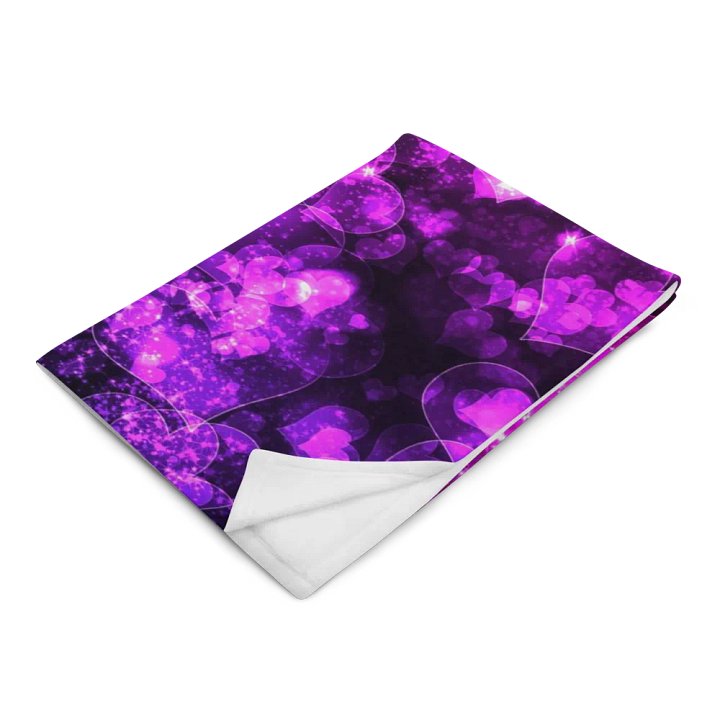 Bokeh Hearts Throw Blanket product image (14)