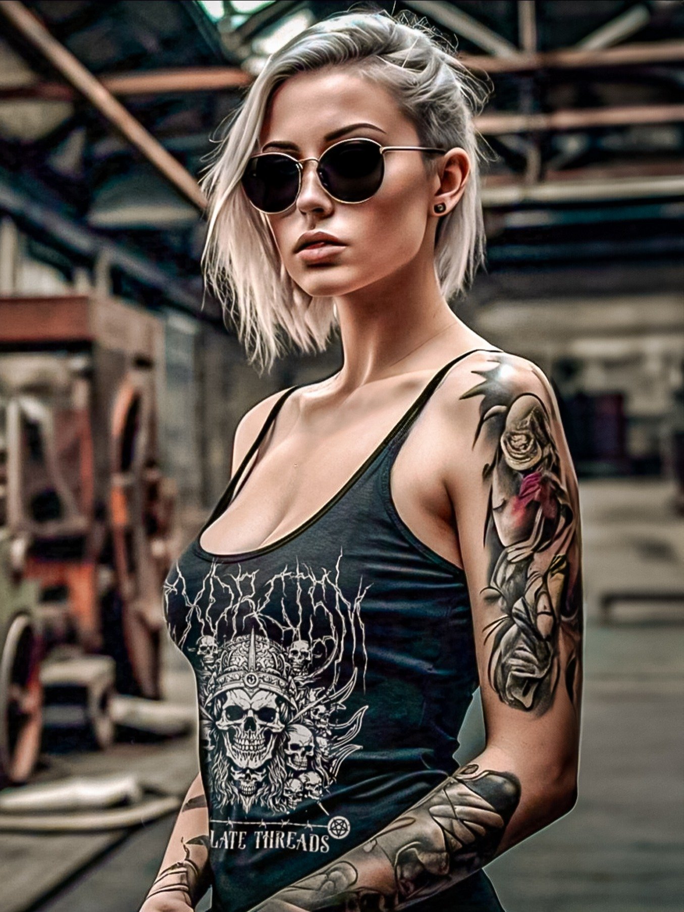 The Electric Racerback Ladies Tank product image (1)