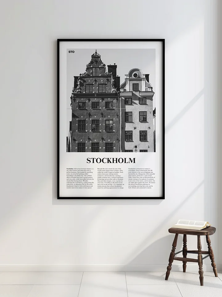 Stockholm 01 Newspaper Poster product image (2)