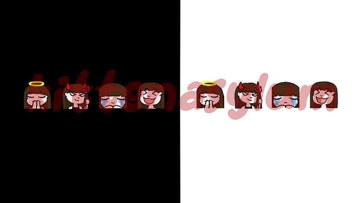 Brunette - 4 Static Emotes product image (1)