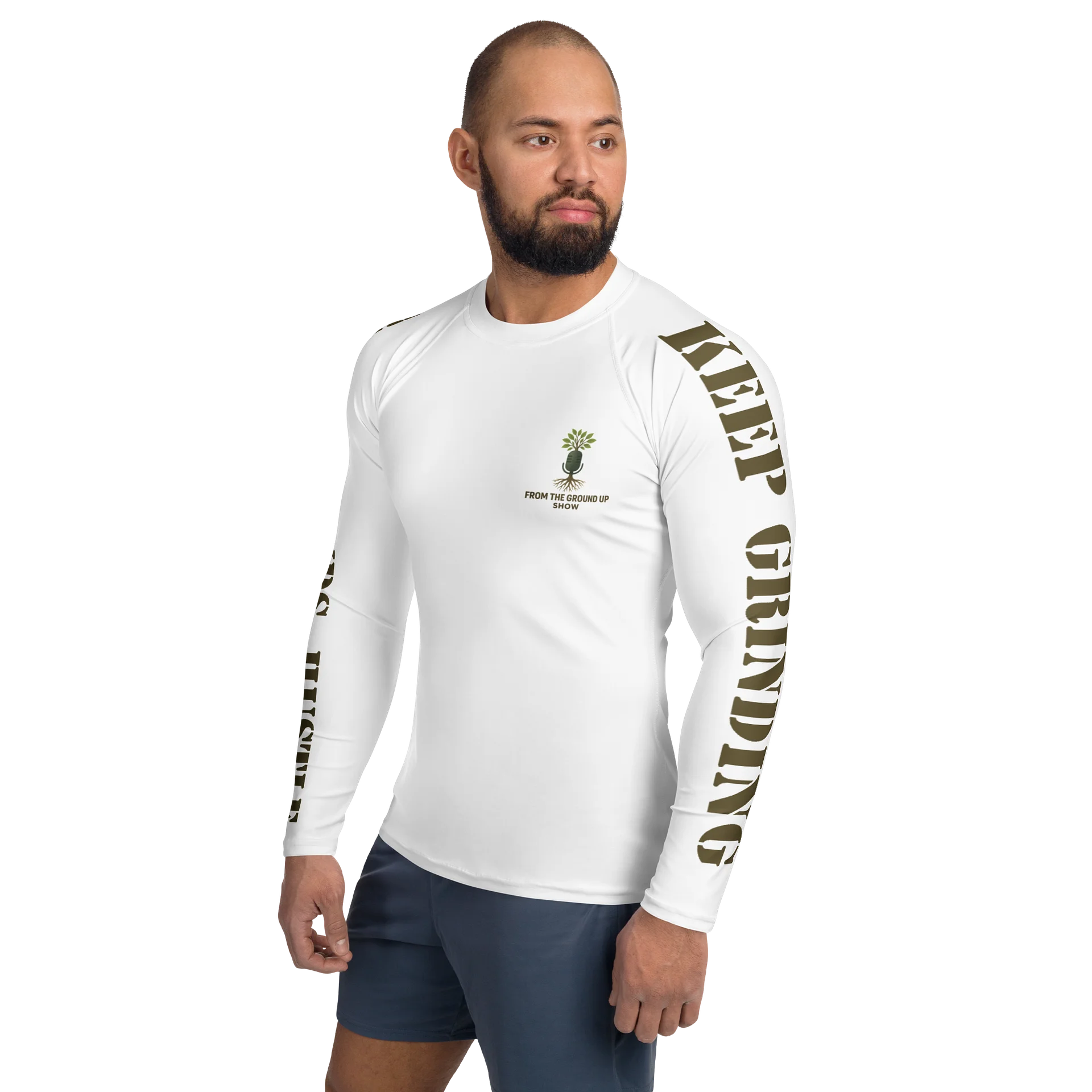 Keep Grinding Men's long-sleeve Rash Guard product image (2)