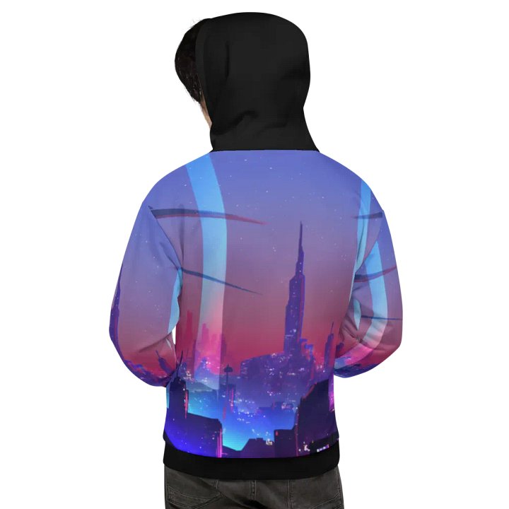 Broken Cyber Joker & Night City Hoodie product image (1)