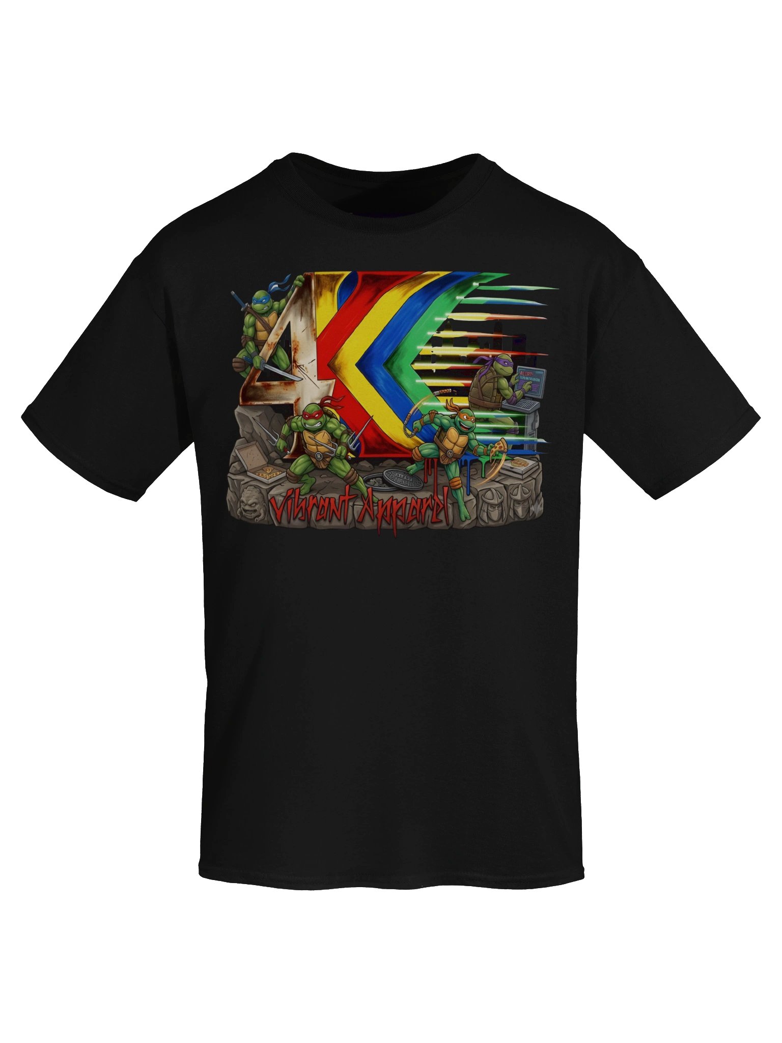 Vibrant Turtles Retro Graphic Tee product image (52)