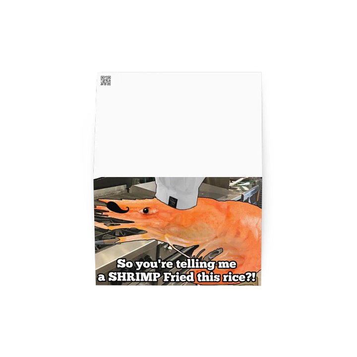 Shellby The Shrimp Waifu Greeting Card product image (2)