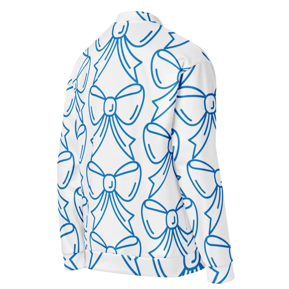 Blue Bow Extravaganza Bomber Jacket product image (8)