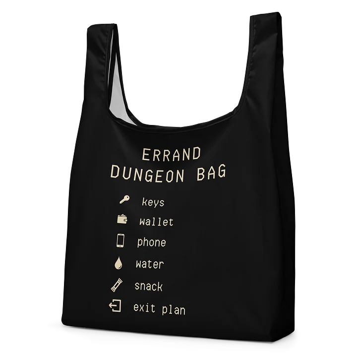 Errand Dungeon Shopping Bag | Reusable Chronic Illness Errand Bag product image (2)