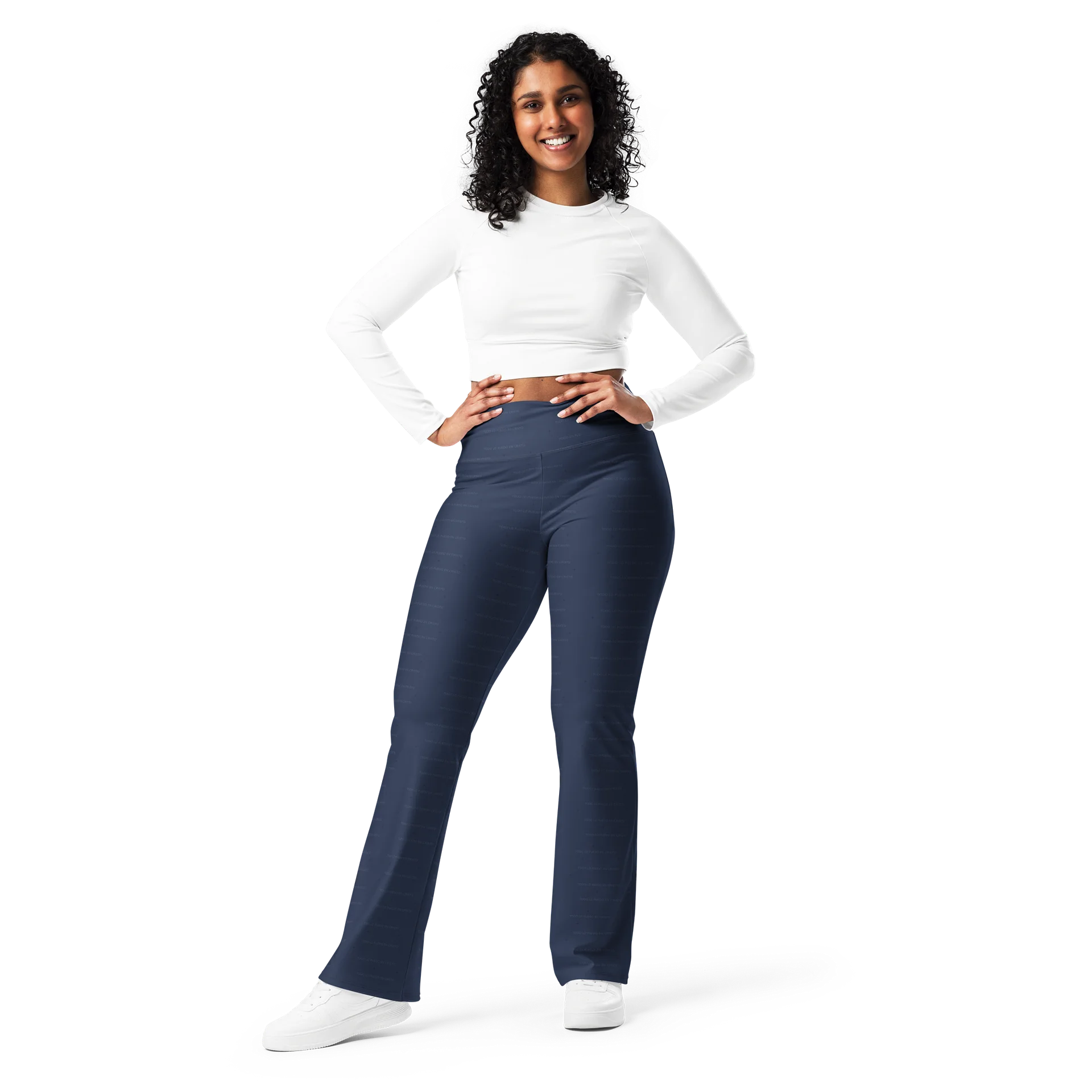 Flare Leggings — Women Who Lift (Navy) product image (7)