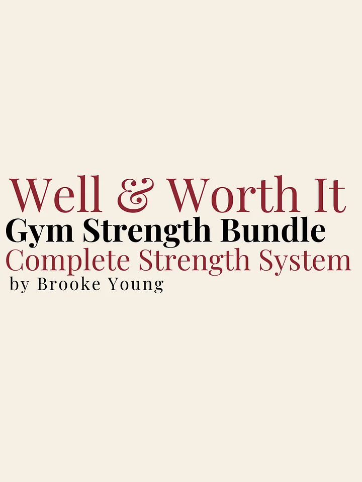 Gym Strength Phase 1 + 2 Bundle - Complete Strength System product image (1)