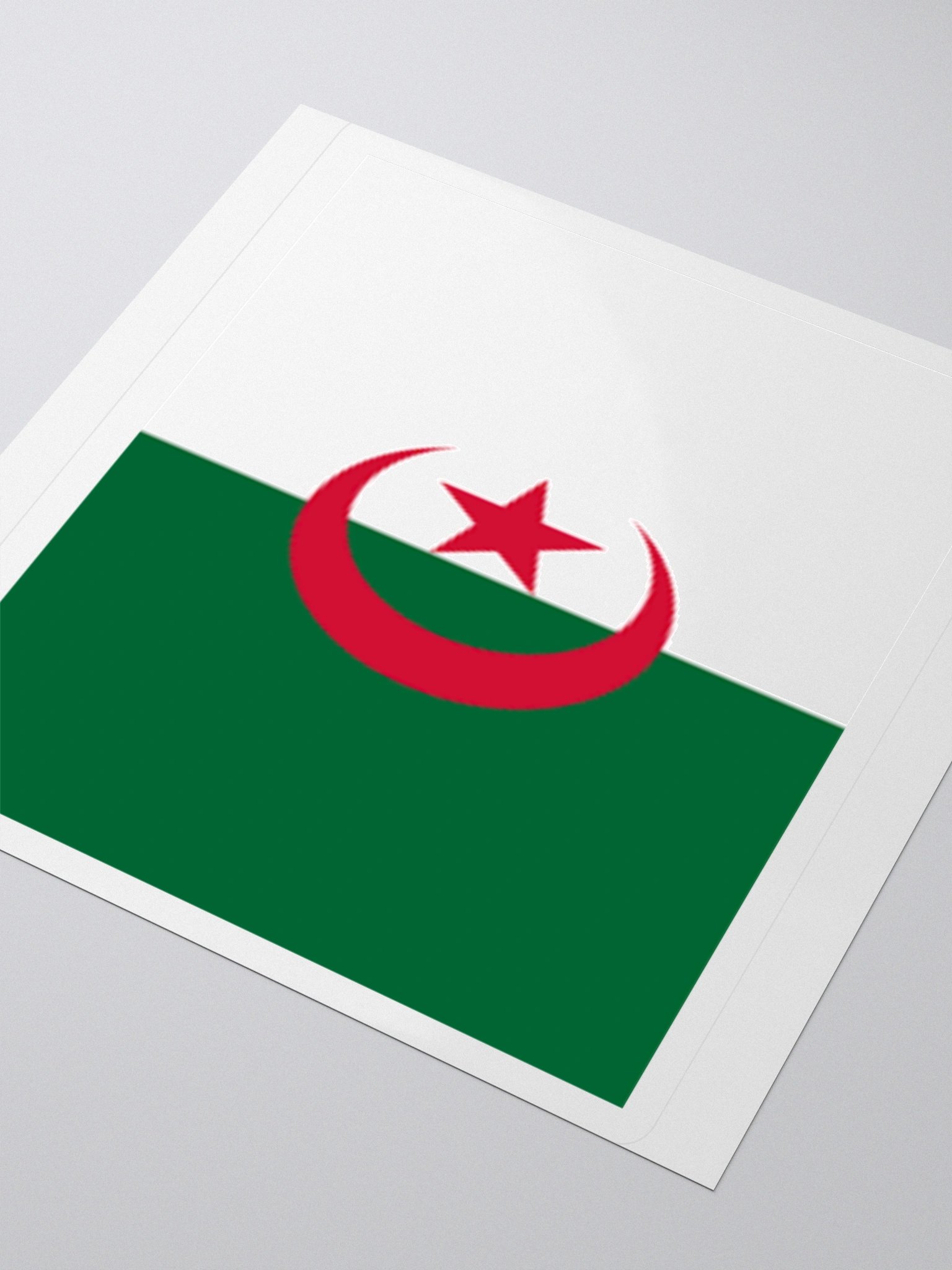 Exclusive Algeria Flag Kiss-Cut Stickers - High-Quality Vinyl, Multiple Sizes product image (8)