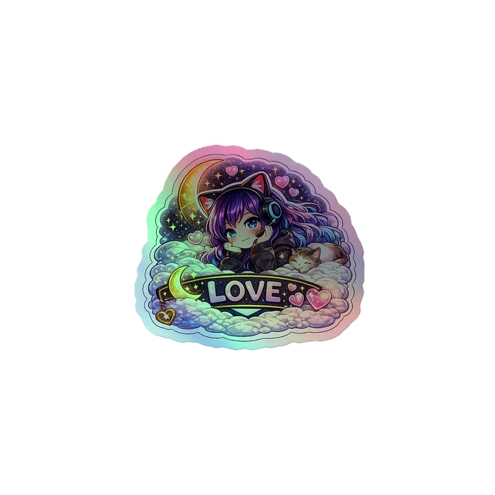 • AKC // Callie Sticker LOVE | Holographic | Callie Emote Badge Series product image (1)