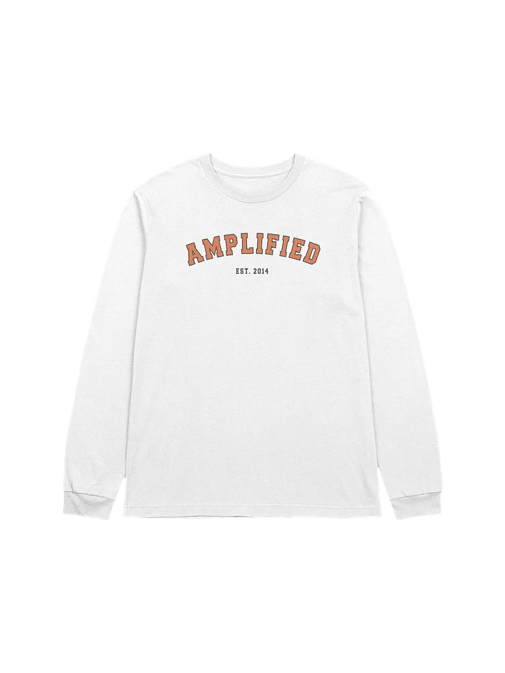 Amp Varsity long-Sleeved Tshirt (White) product image (1)
