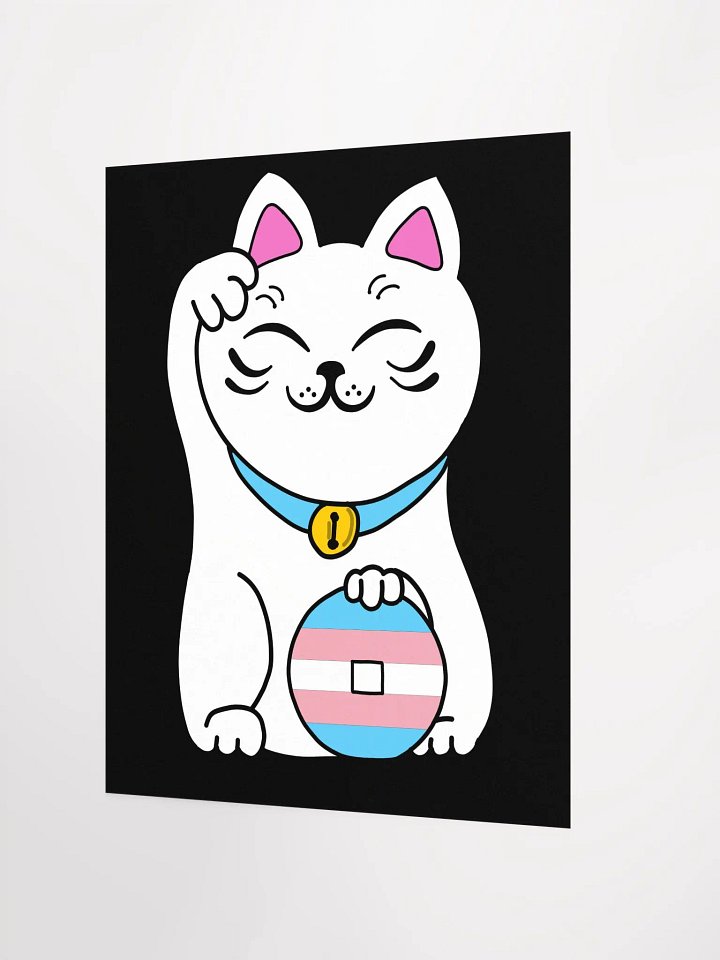 Maneki neko transgender pride poster product image (2)