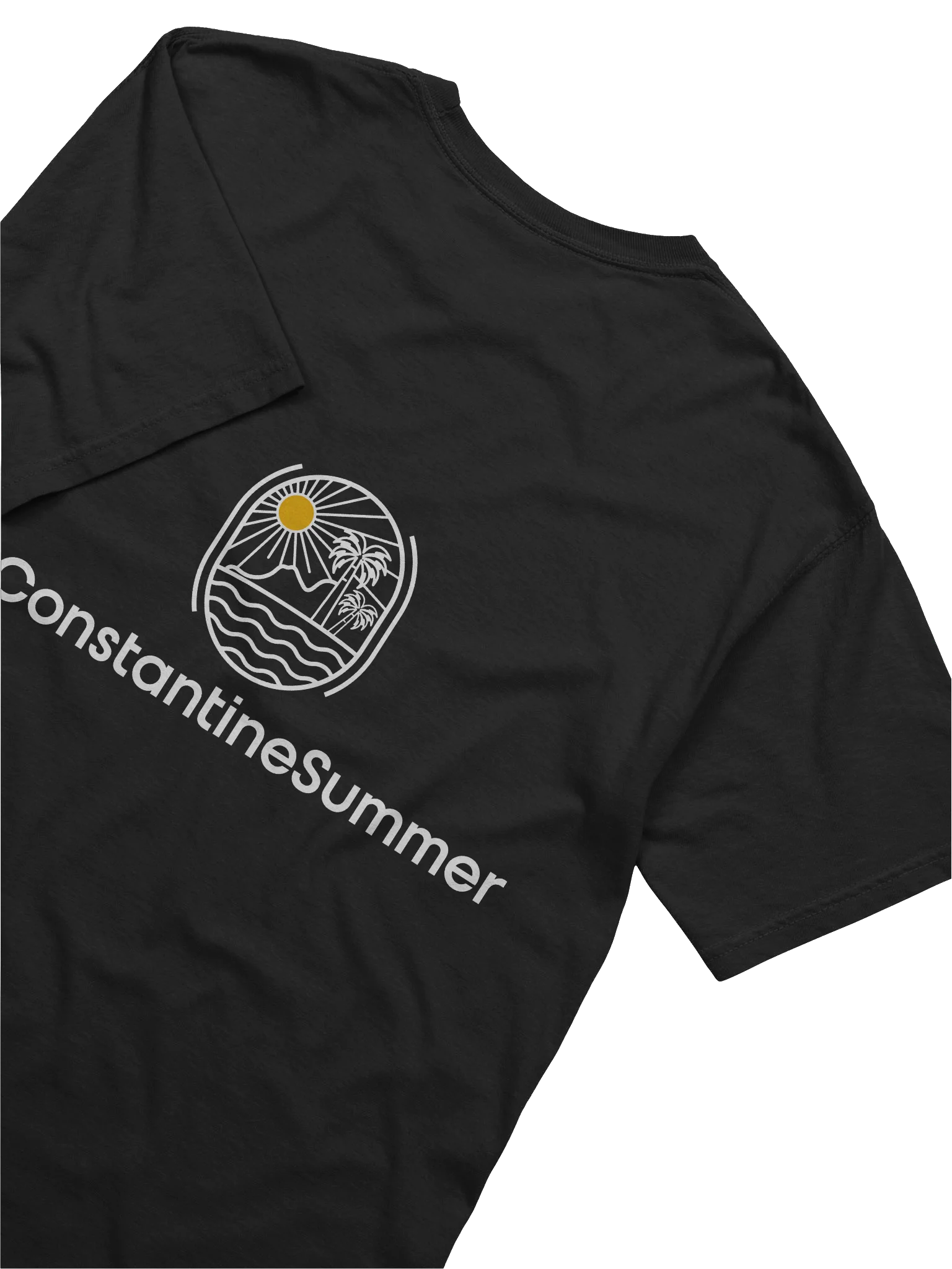 @CONSTANTINESUMMER: TROPICAL SUNSET VIBE T-SHIRT by Comfort Colors (black) product image (6)