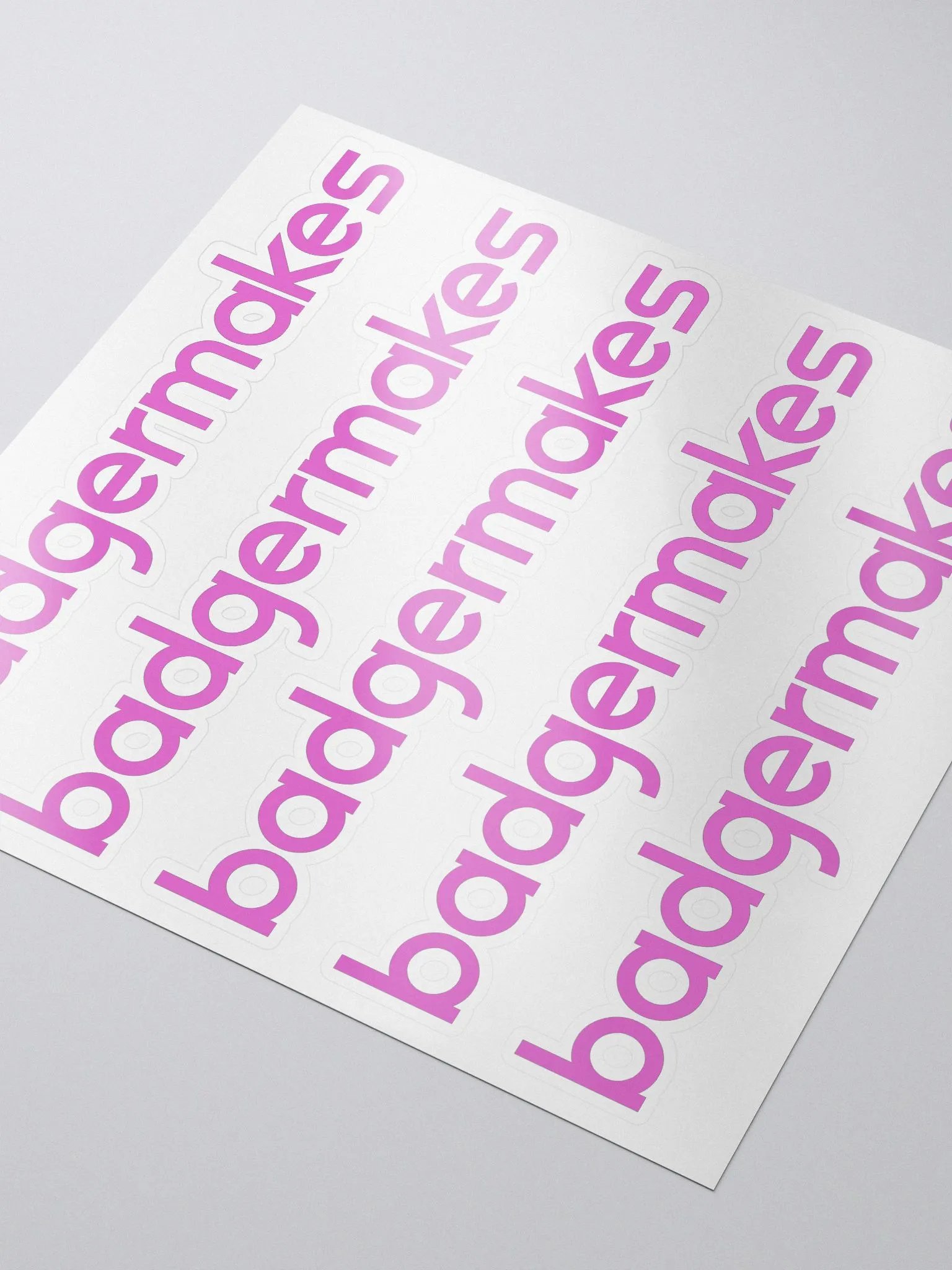 BadgerMakes Type - 4 Stickers product image (3)