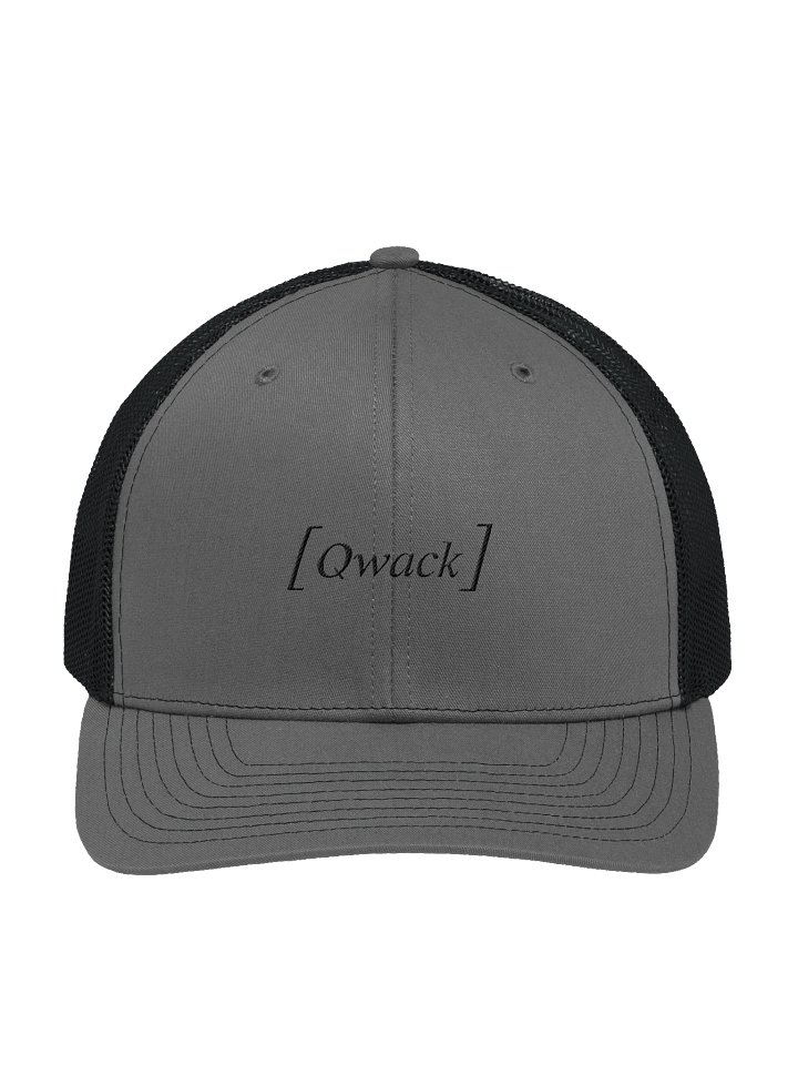Minimalist Trucker Hat - [Qwack] - BlkOut product image (1)