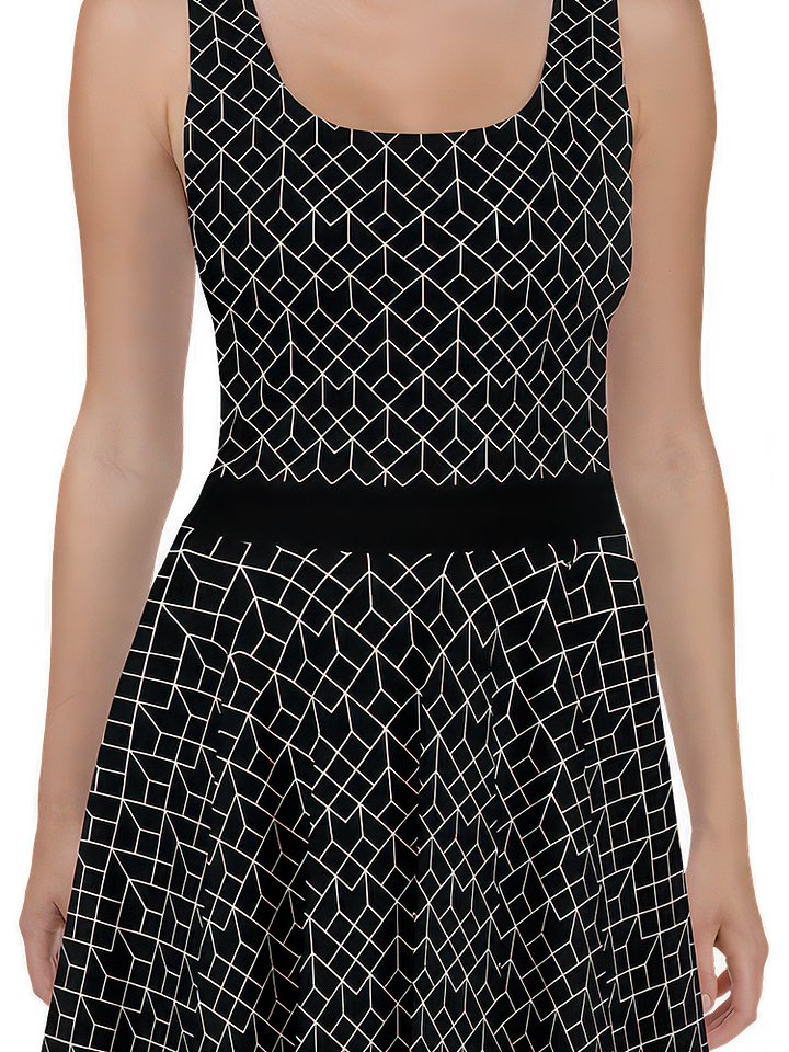 Dark Mesh Pattern Dress product image (2)